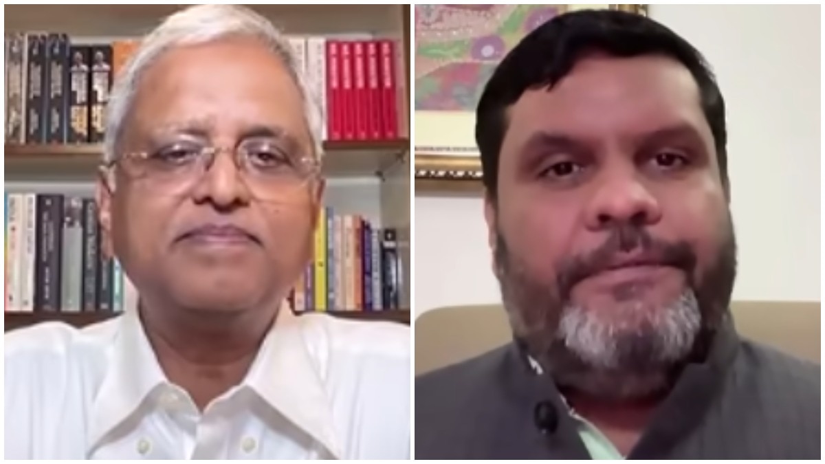 जीडीपी के आंकड़ों पर सुभाष गर्ग (L) और गौरव वल्लभ (R) ने अपने-अपने तर्क रखे. (Photo: ITG)