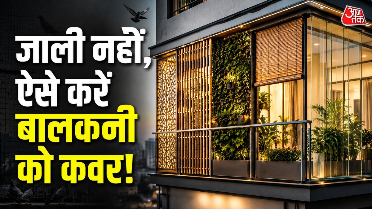 जाली कुछ दिनों बाद गंदी और काली हो जाती हैं, जिसकी वजह से बालकनी का लुक खराब लगता है. (Photo: ITG)