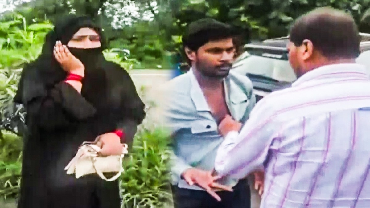 पत्नी के प्रेमी से पति ने की मारपीट. (Photo: Screengrab)