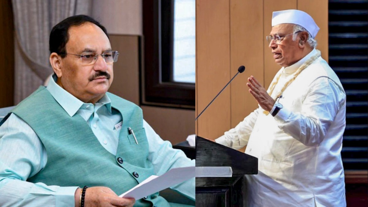 हल्द्वानी शुद्धीकरण विवाद पर पत्र लिखकर मल्लिकार्जुन खड़गे ने जेपी नड्डा से FIR कराने की मांग की है. (File Photo-PTI)