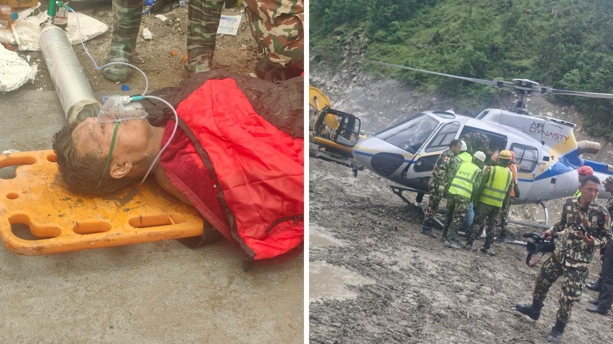 नेपाल के रसुवा टनल से इंसानों की आवाज आ रही है. (Photo- ITG)