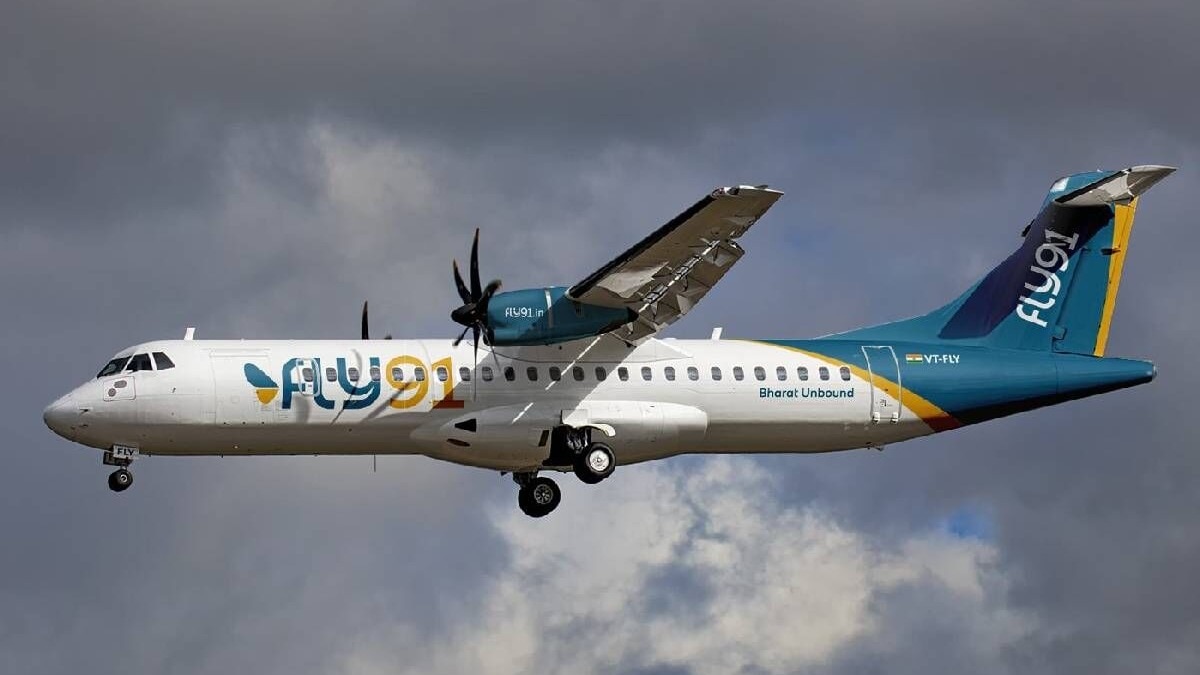 भारत की FLY91 ने 40 नए ATR विमानों के साथ रीजनल एविएशन पर बड़ा दांव लगाया है. (Photo: X/@fly91_IN)