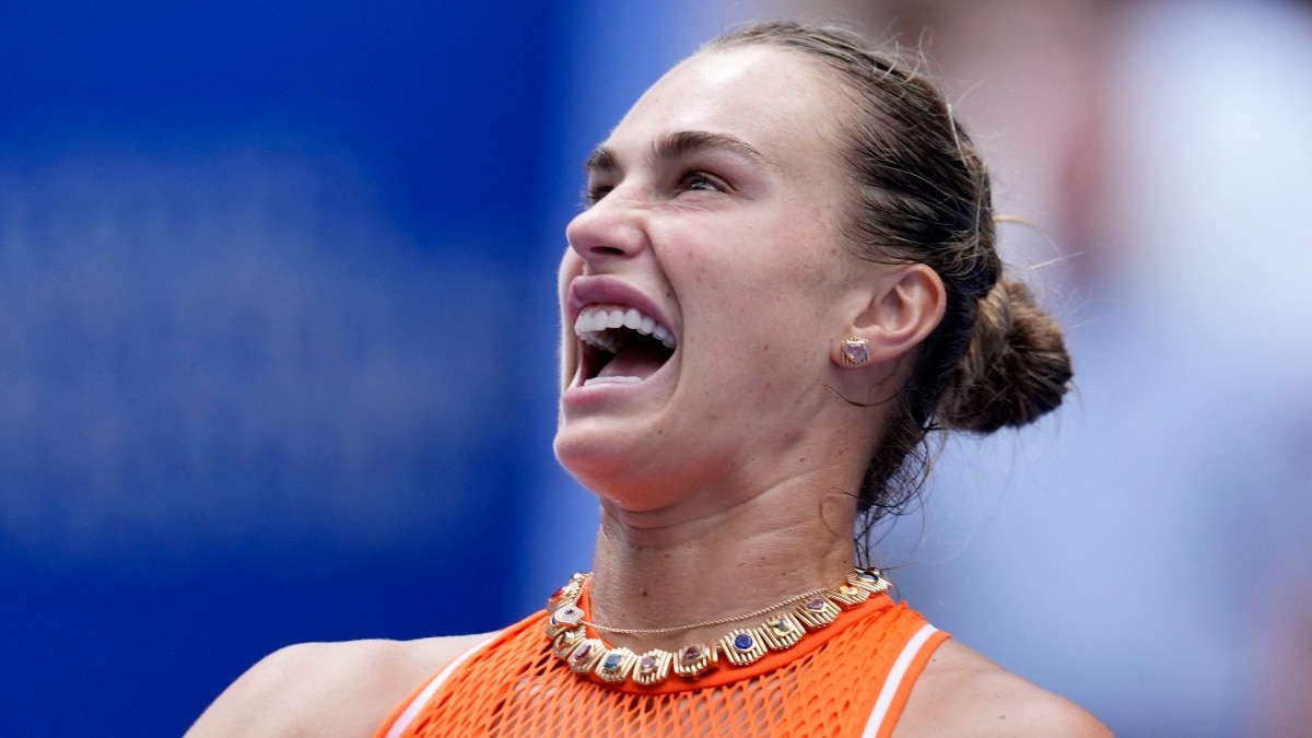 US Open में आर्यना सबालेंका के मुकाबले के दौरान अजीबोगरीब चीज सामने आई (Photo: Reuters)
