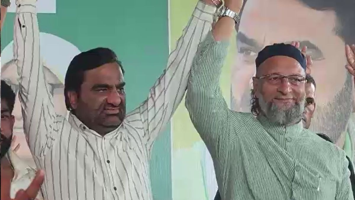 जयपुर निकाय चुनाव में ओवैसी और बेनीवाल की जुगलबंदी (Photo: ITG)