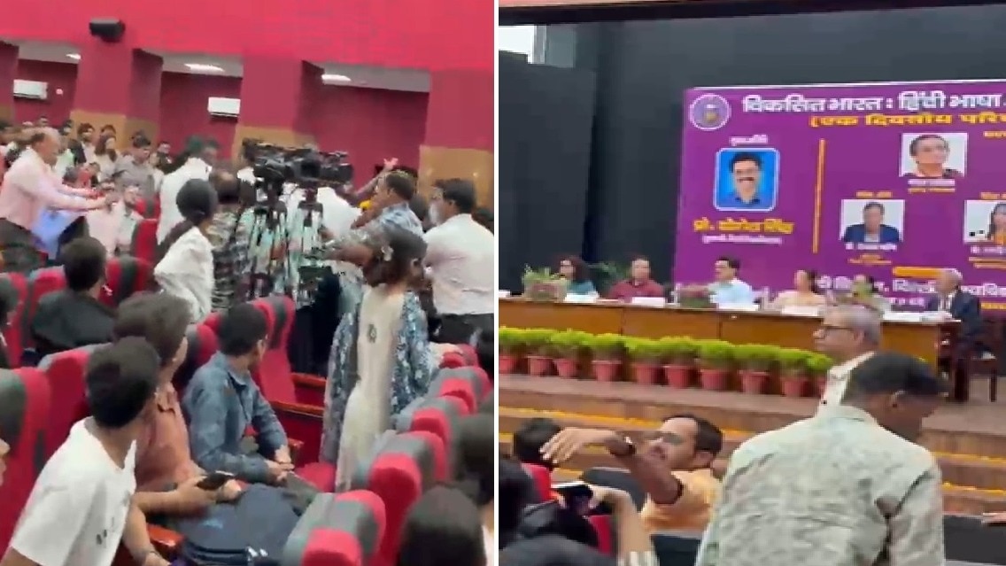 'जिम्मेदारी कौन लेगा...' सत्य निकेतन हादसे के बाद डीयू VC के कार्यक्रम में हंगामा, NSUI ने की नारेबाजी