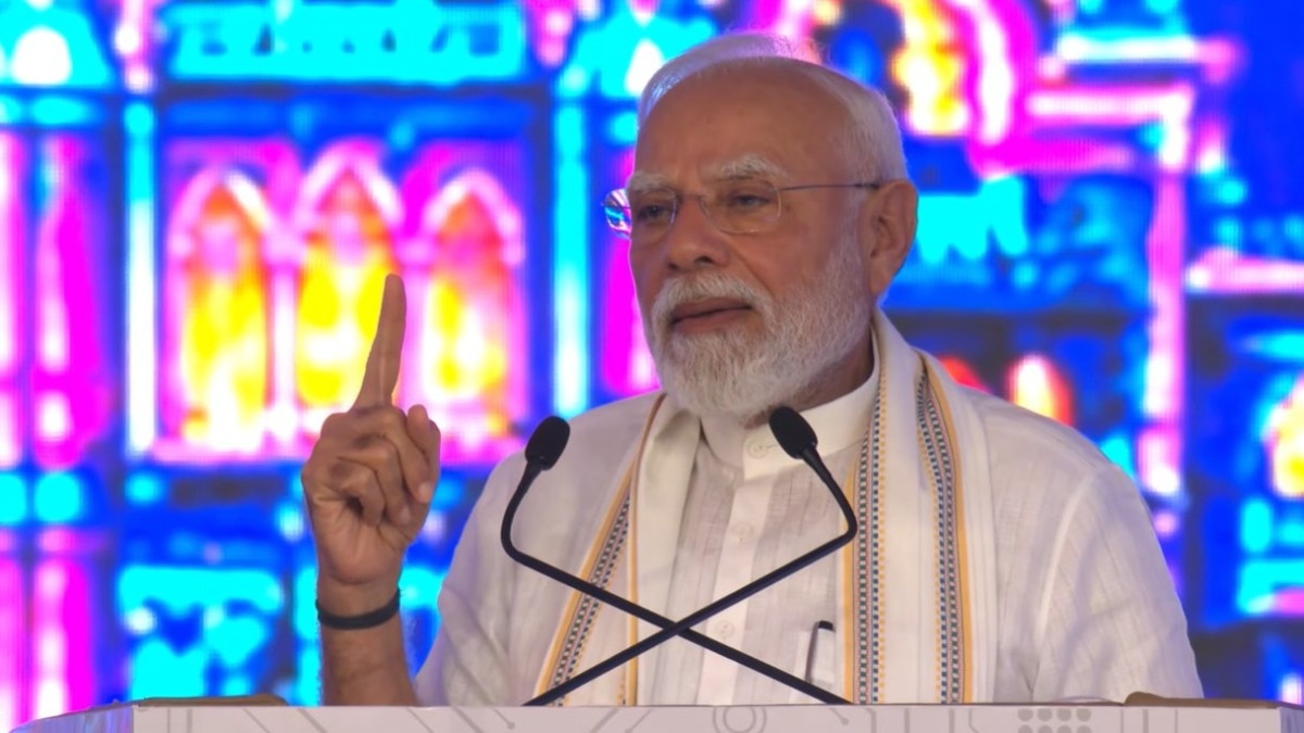 PM Modi laid the foundation stones for Rs 35,000 crore-plus projects in Vadodara, including railway, highway and Gujarat government works.