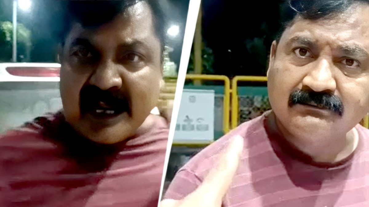 दारोगा और पेट्रोल पंप कर्मचारी के बीच जमकर हुई बहस. (Photo: Screengrab)