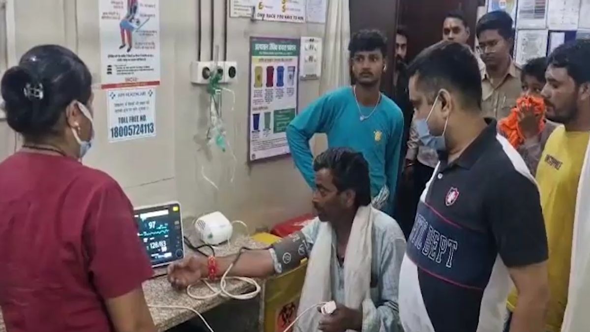 क्लोरीन गैस लीक होते ही लोगों में मच गई अफरा-तफरी. (Photo: Screengrab)