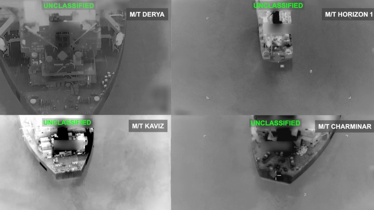 अमेरिका ने ईरान के पांच शिप पर हमले किए थे. (Photo- CENTCOM/Screengrab)