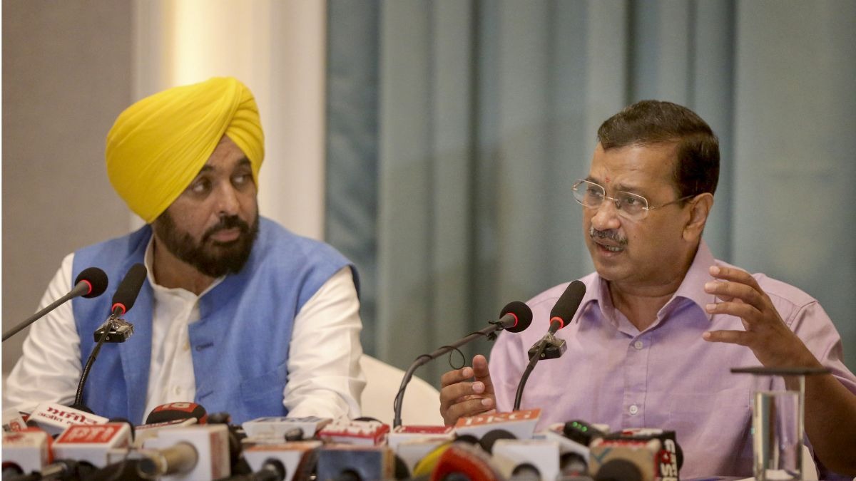 unjab CM Bhagwant Mann and Arvind Kejriwal.