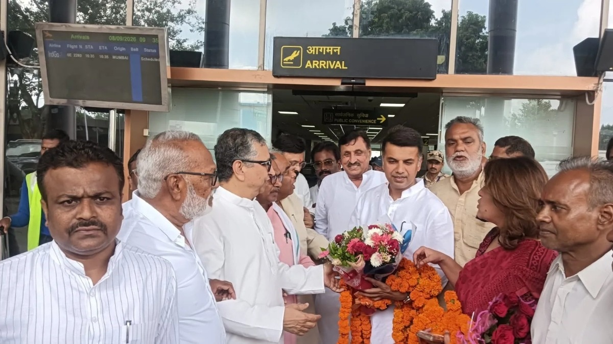 bahubali amarmani tripathi congress leaders welcome