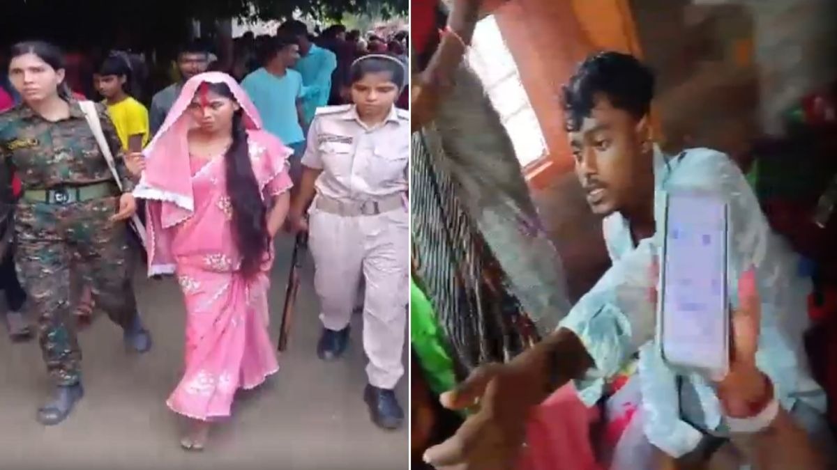 पुलिस के सामने दोनों ने कहा- हमें साथ रहना है. (Photo: Screengrab)