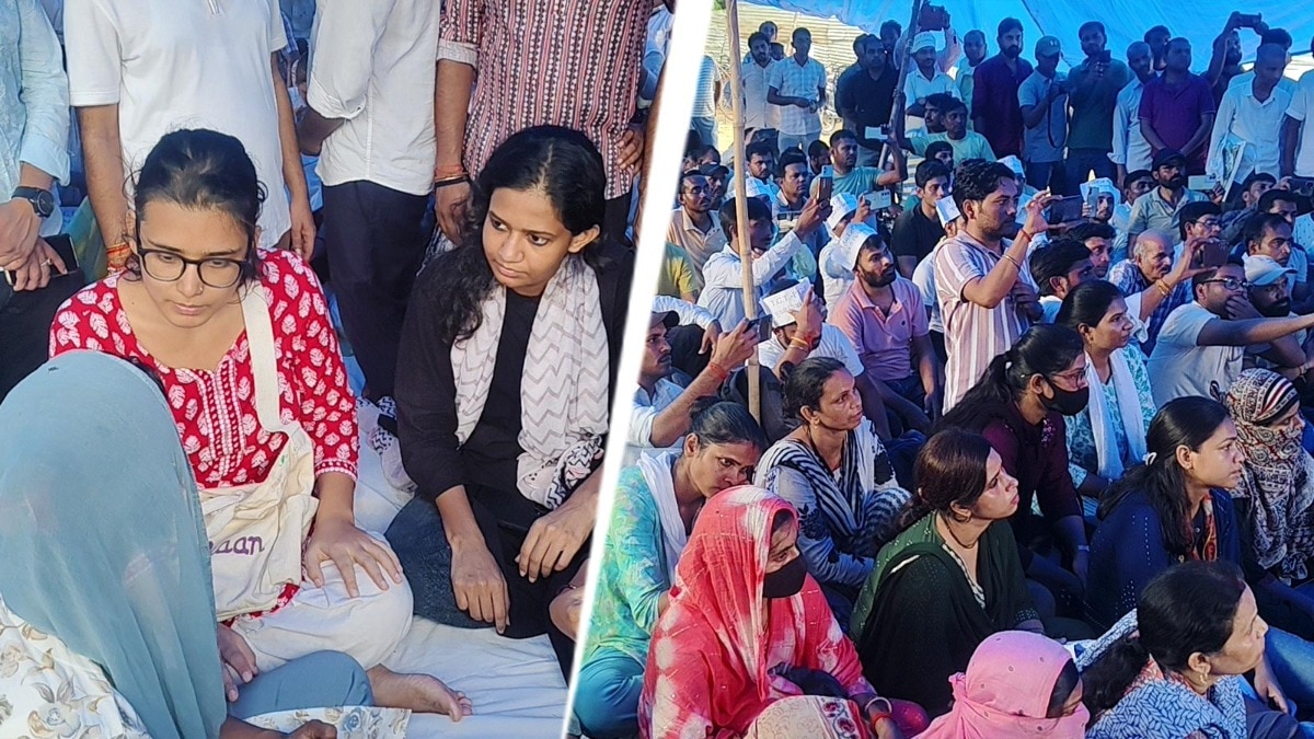 'हक मिलने तक जारी रहेगा संघर्ष': प्रयागराज अनशन स्थल पर पहुंचीं आइसा अध्यक्ष नेहा बोरा, सरकार को घेरा