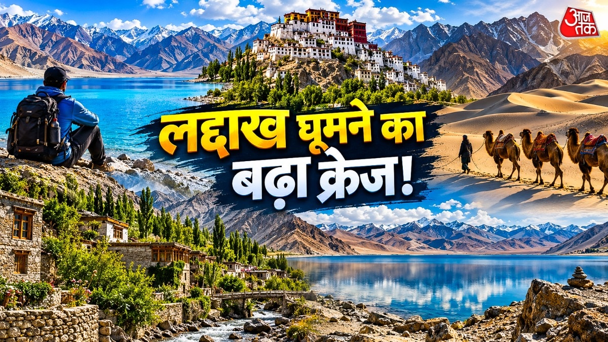 लद्दाख 2026 में लाखों लोग पहुंचे. (PHOTO:AI)