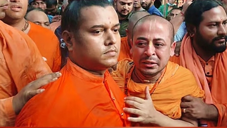 CM शुभेंदु अधिकारी ने चिन्मय दास का मुद्दा उठाया है.  (Photo: Social media)