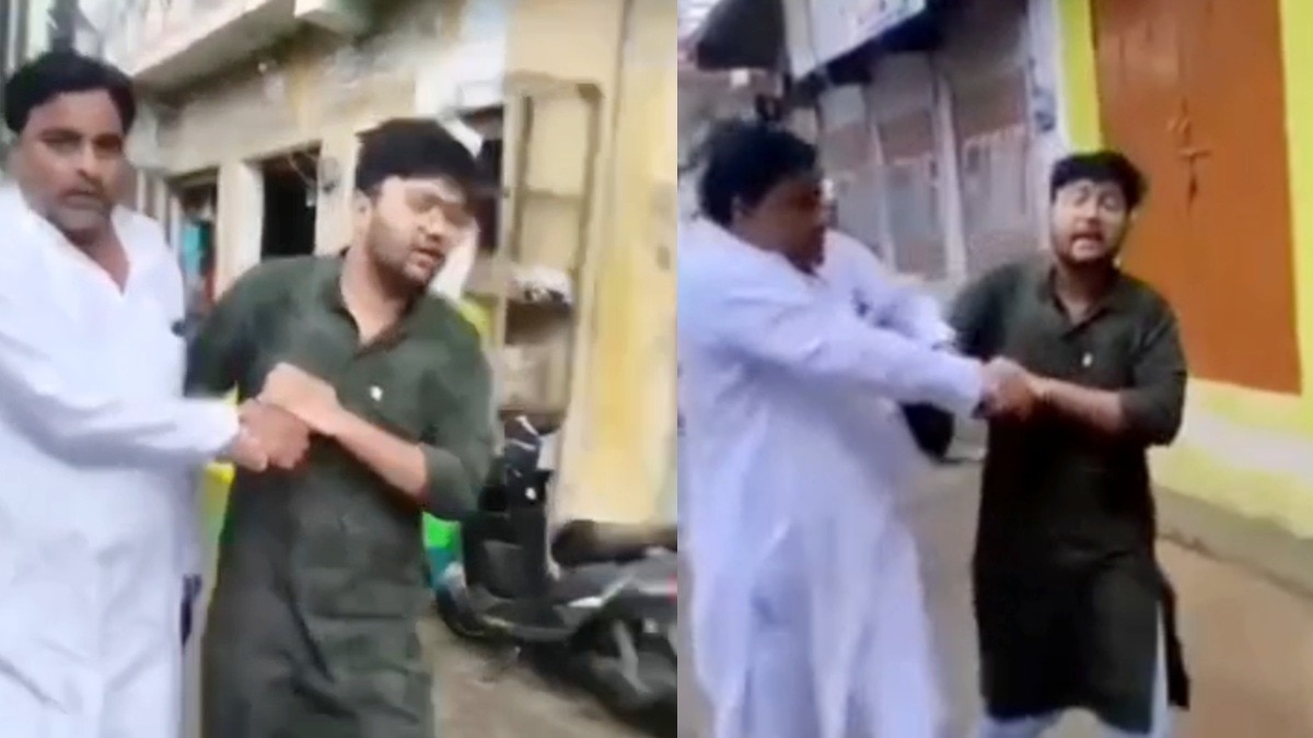 प्रधान पति  Youtuber को पूरे गांव में घुमाते हुए ले गए थाने.(Photo:ITG)
