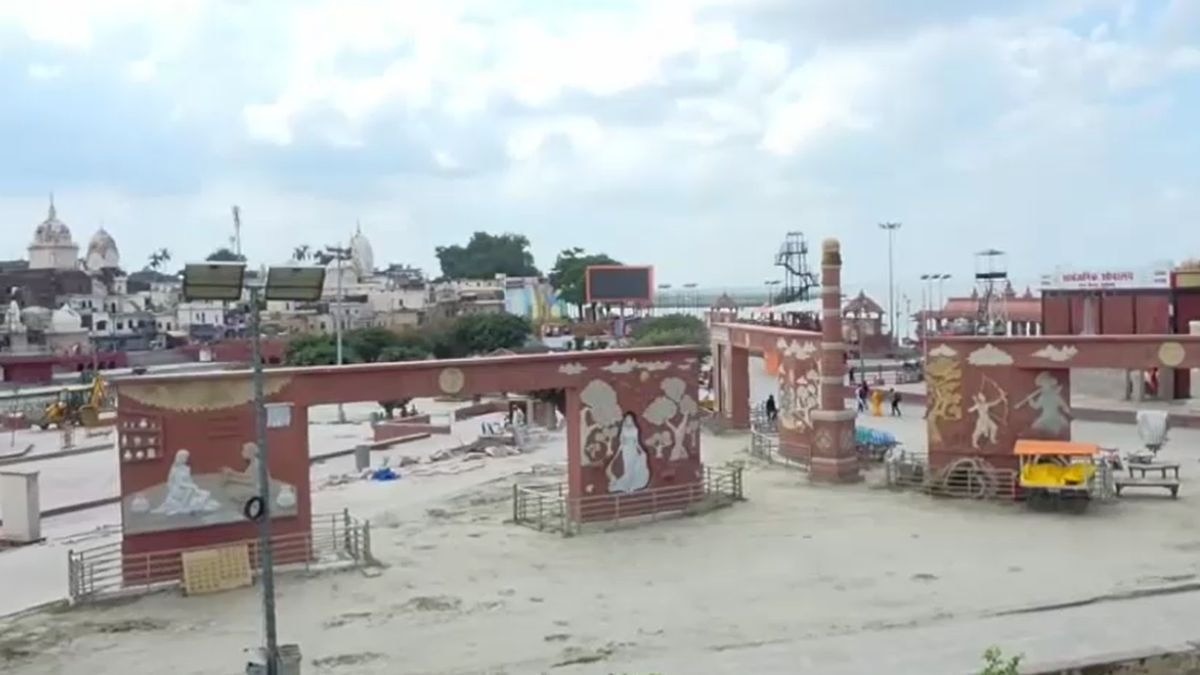 घाटों पर चल रहा रिनोवेशन कार्य. (Photo: Screengrab)
