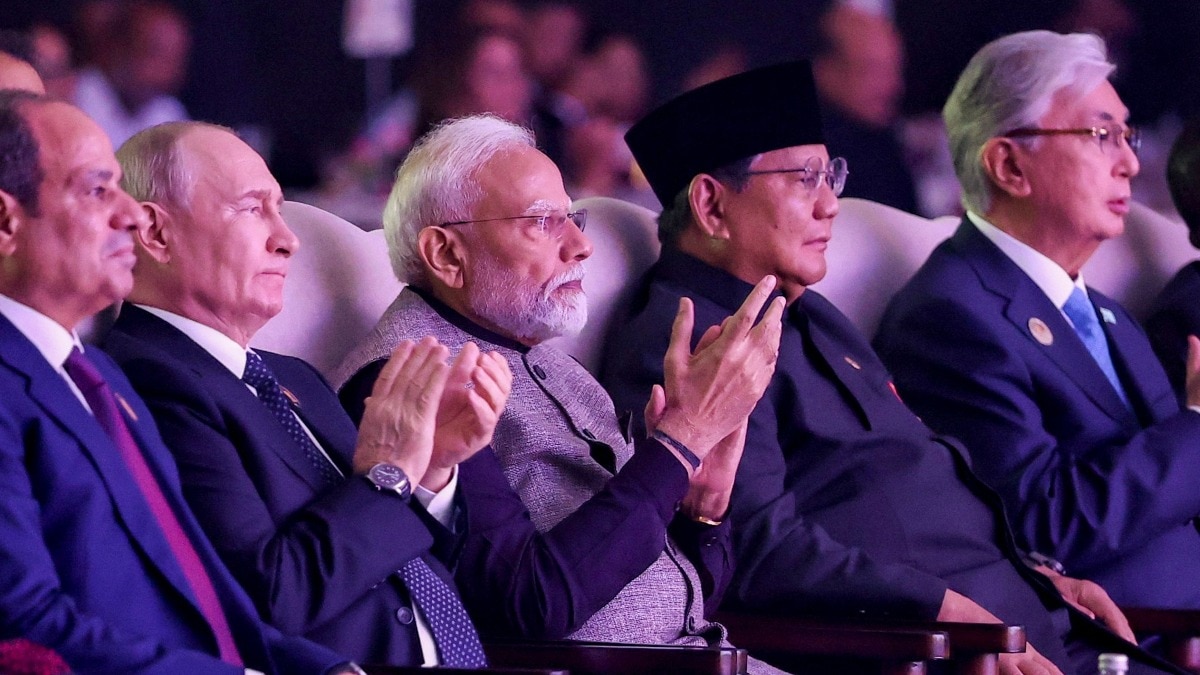 कार्यक्रम में शामिल होने के लिए इंडोनेशिया के राष्ट्रपति प्रबोवो सुबियांतो भी भारत मंडपम पहुंचे थे. (Photo: PTI)