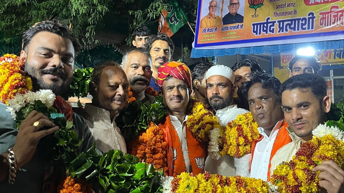 जयपुर में बीजेपी प्रत्याशी माजिद खान (Photo-X)