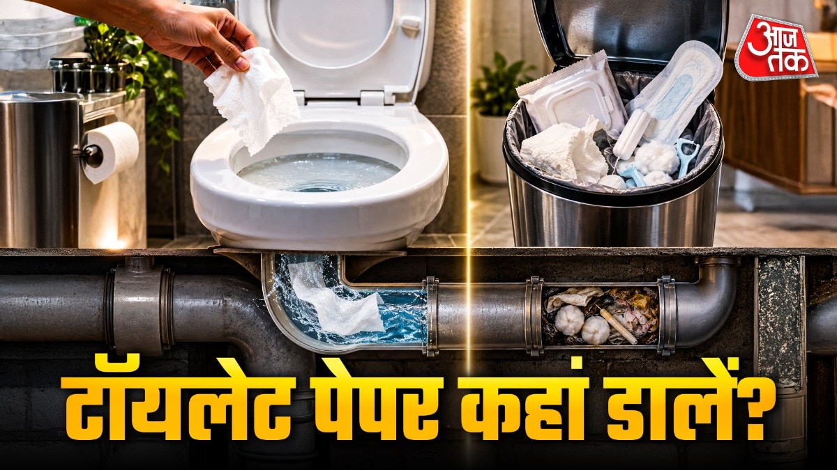 टॉयलेट पेपर को कुछ लोग सीधा फ्लश कर देते हैं. (Photo: ITG)