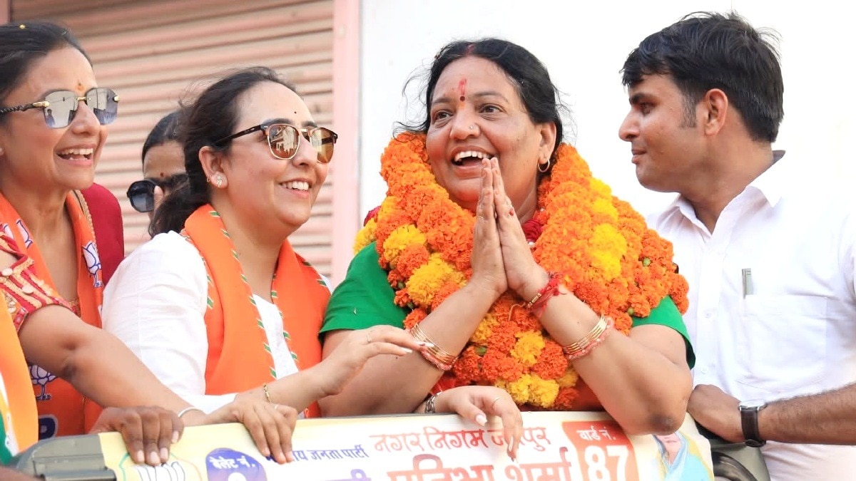 मेयर पद के लिए प्रतिभा शर्मा के नाम.(Photo:ITG)