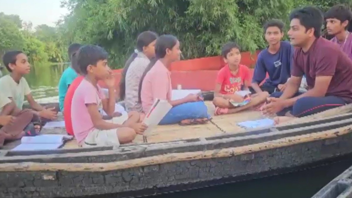 Education continues amid floods in Katihar