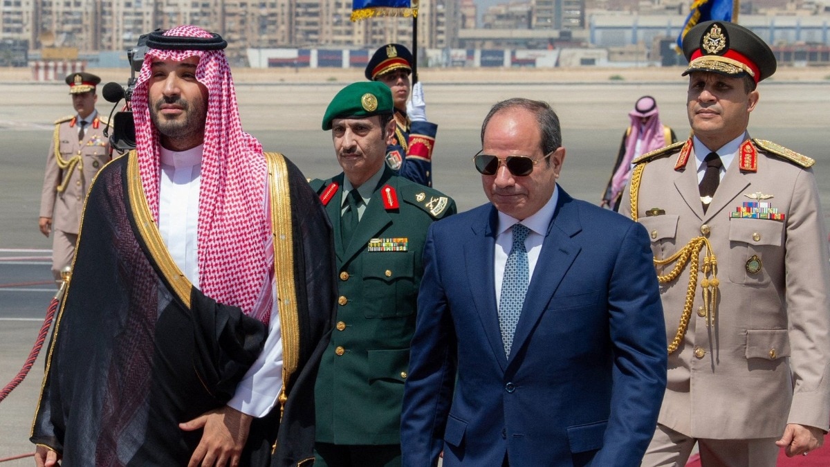 हूती हमलों के बीच MBS मिस्र दौरे पर थे. (Photo- AFP)