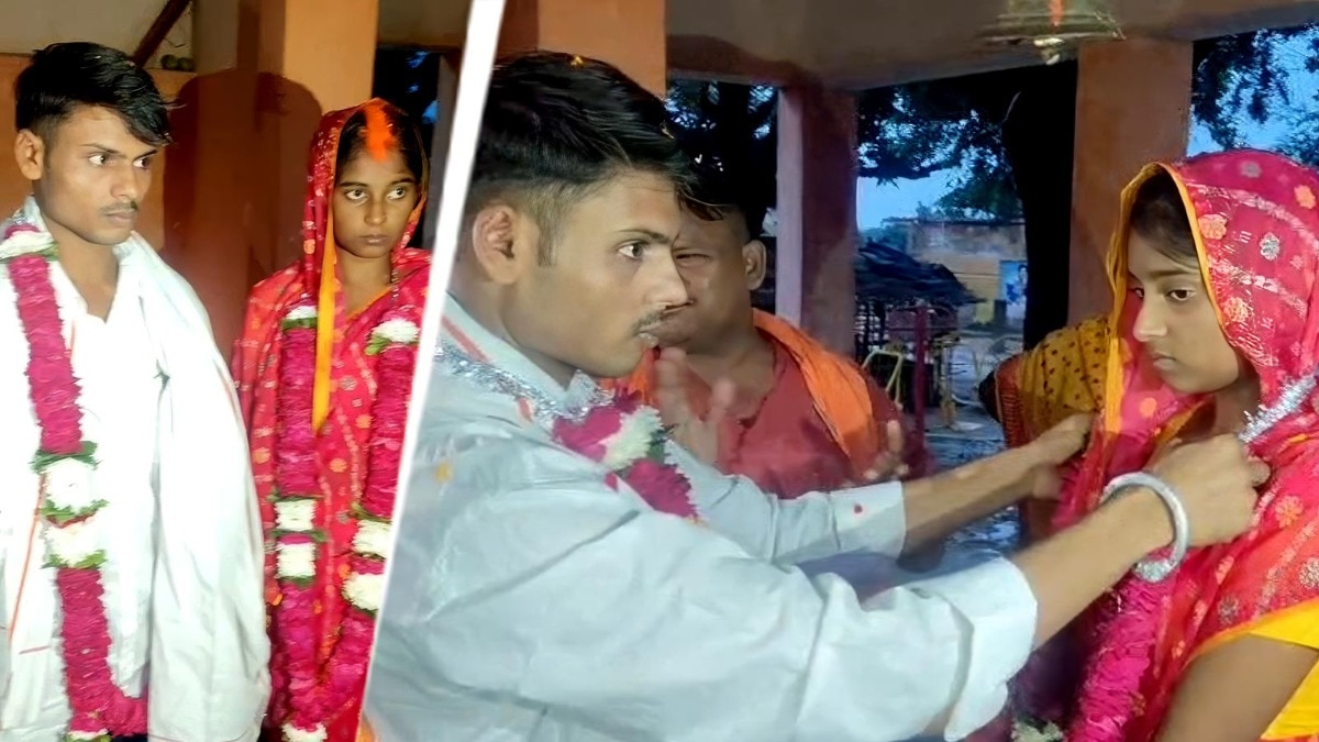 रात में प्रेमिका से मिलने पहुंचा प्रेमी, पकड़ा गया तो परिजनों ने मंदिर में करा दी शादी