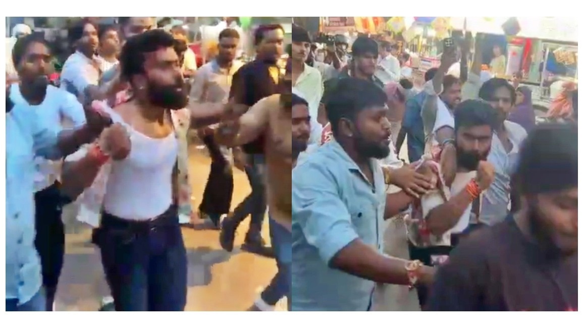 पीड़ित सचिन क्षत्रिय युवा करणी सेना का जिलाध्यक्ष है (Photo: Screengrab)