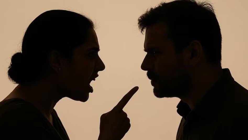 women cut husband private part