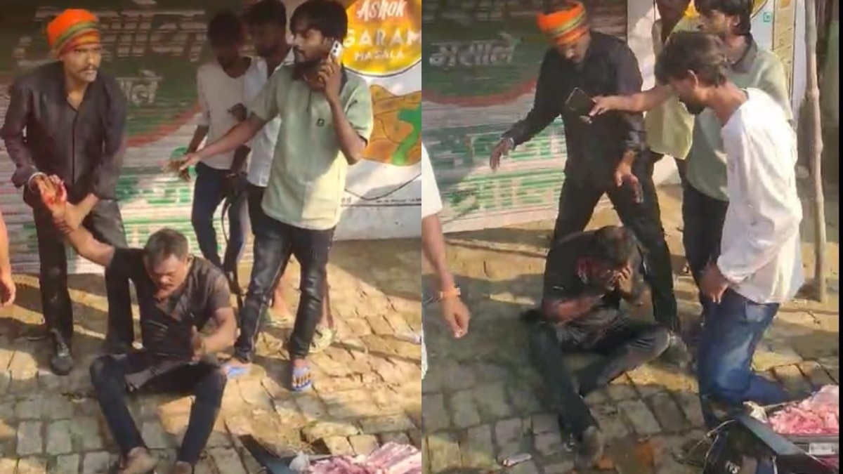 'प्रतिबंधित मीट' के शक में सड़क पर तांडव, बिरयानी विक्रेता को लात-घूंसों से पीटा-VIDEO