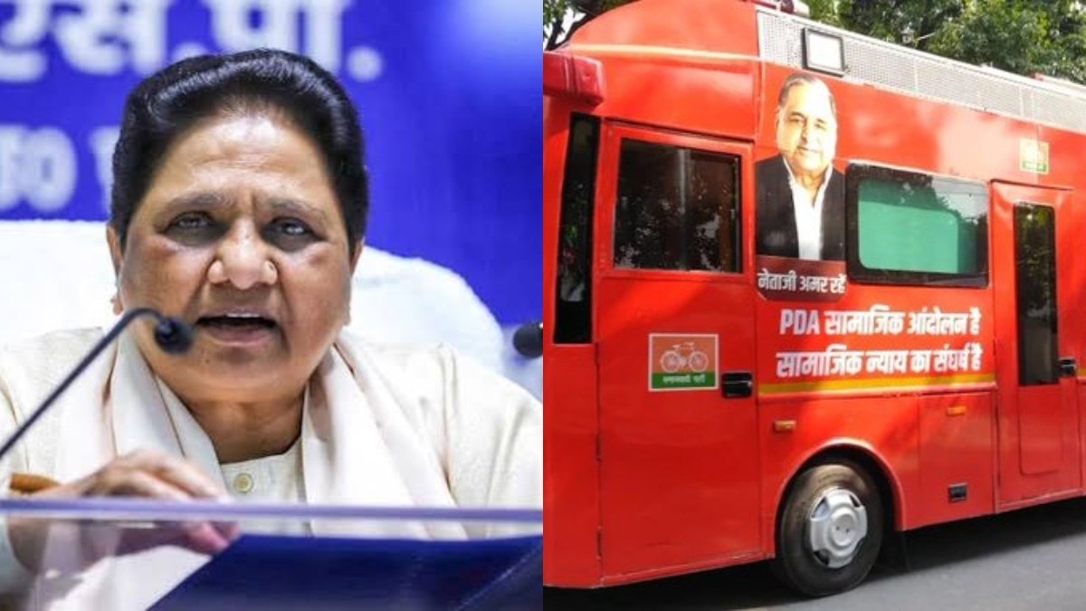 मायवती ने साधा अखिलेश यादव के पीडीए रथ यात्रा पर निशाना.(File Photo- ITG)