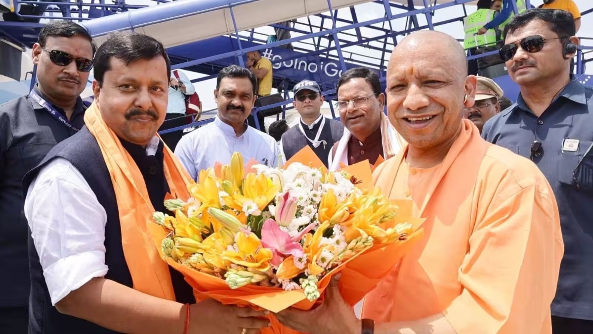 नितिन नवीन, सीएम योगी और पंकज चौधरी (Photo-ITG)