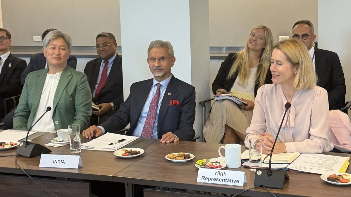 विदेश मंंत्री जयशंकर की EU नेताओं से मीटिंग. (Photo: X/@DrSJaishankar)