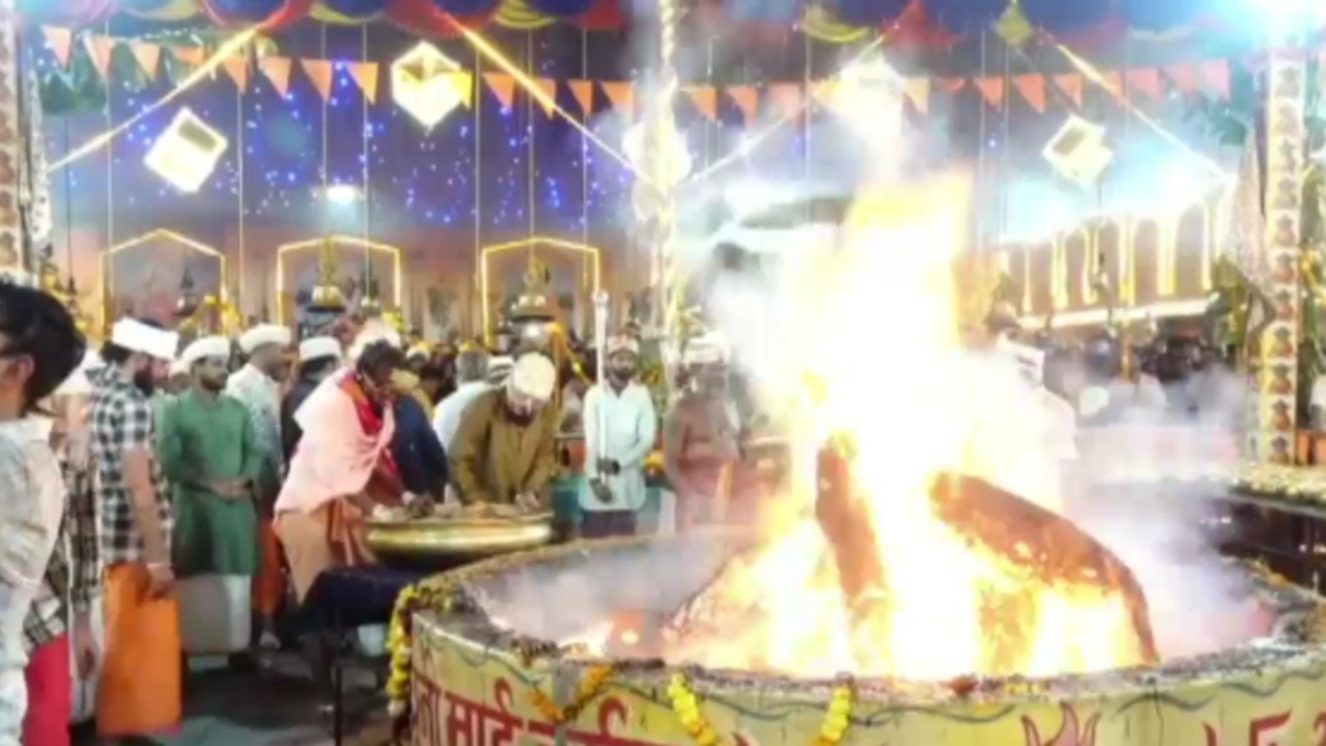 रायसेन के उदयपुरा में 51 दिन चला भव्य धार्मिक अनुष्ठान.(Photo:Screengrab)