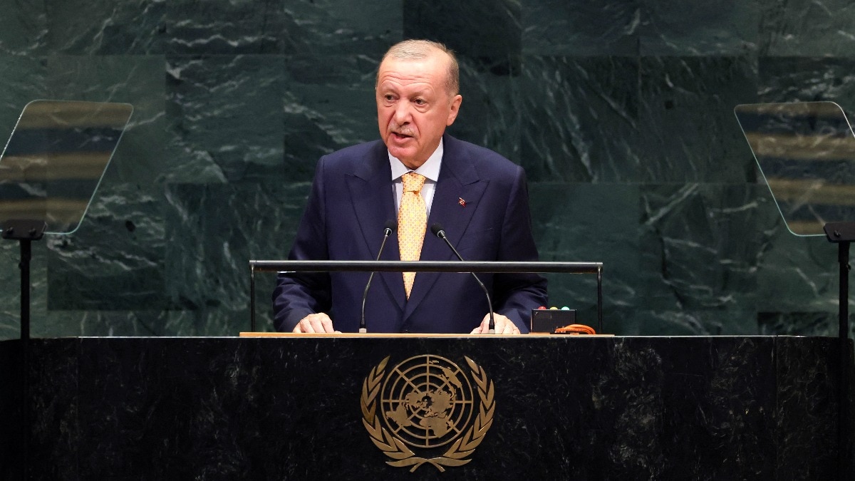 Turkey's President Recep Tayyip Erdogan addresses the 81st United Nations General Assembly at UN headquarters (Photo: AFP)