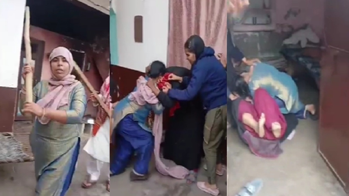 भाभी की पिटाई का वीडियो हो रहा है वायरल. (Photo: Screengrabs)