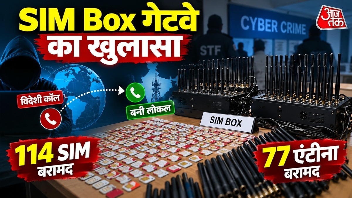 सिम बॉक्स के जरिए अवैध गेटवे ऑपरेट हो रहा था. (Photo: AI Generated)