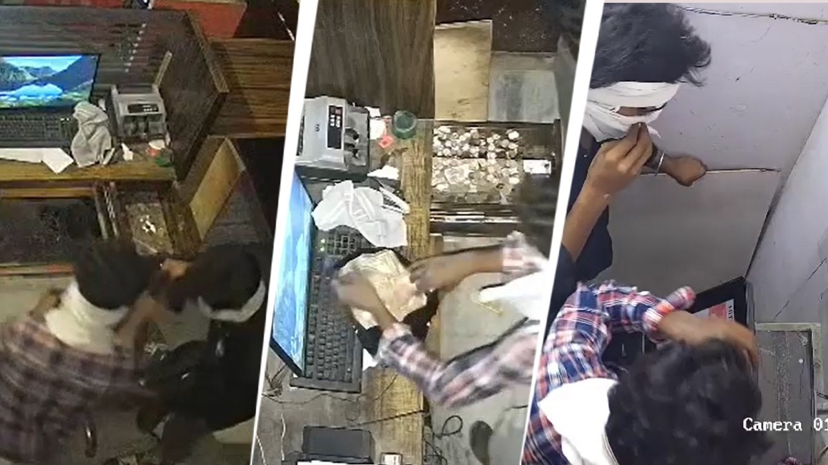 चोरी की वारदात सीसीटीवी में कैद. (Photo: Screengrab)