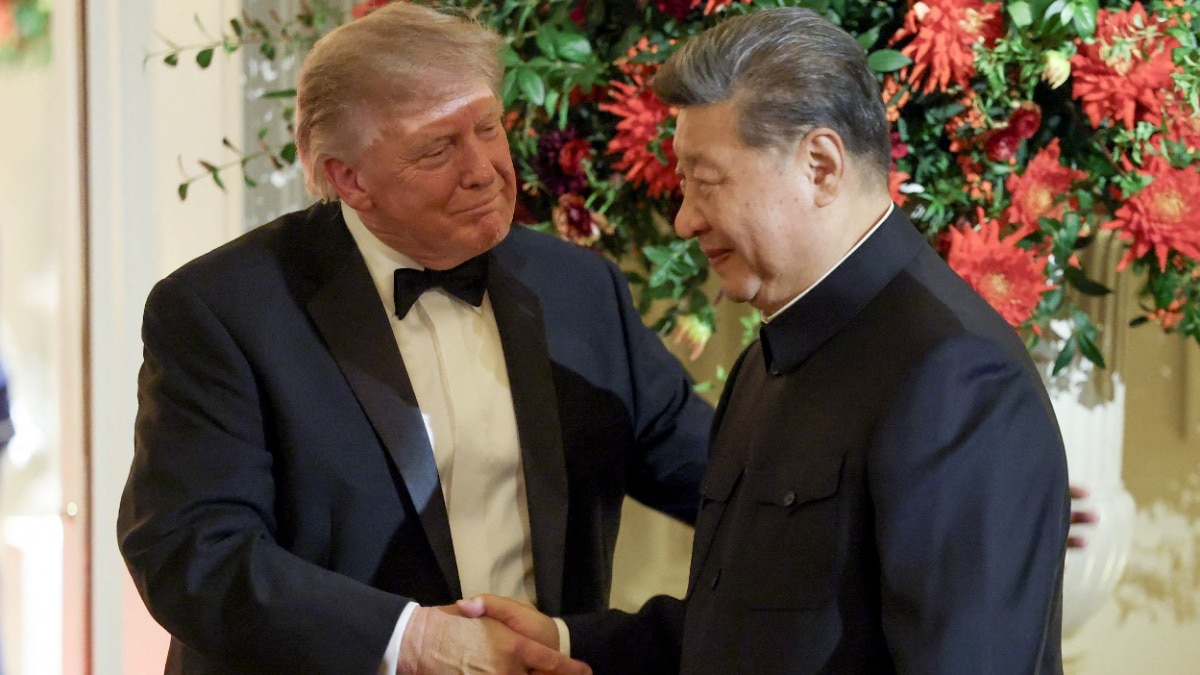 ट्रंप ने जिनपिंग के लिए स्टेट डिनर होस्ट किया. (Photo- AFP)