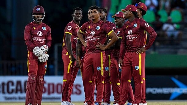 भारत दौरे पर वेस्टइंडीज की टीम, बोर्ड ने दिया बड़ा झटका, (Photo: AFP)