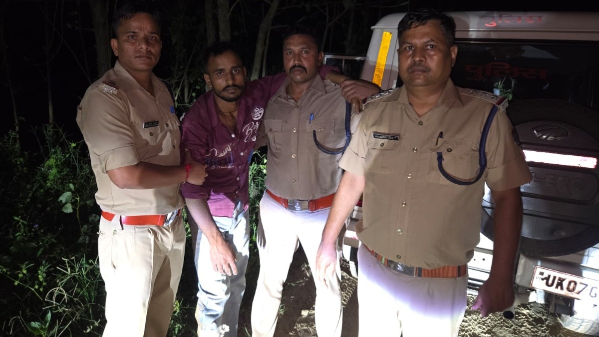 हैप्पी हत्याकांड में मुठभेड़ के बाद गिरफ्तार आरोपी. (Photo: ITG)