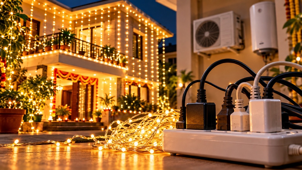 Diwali electricity load, Diwali lighting safety