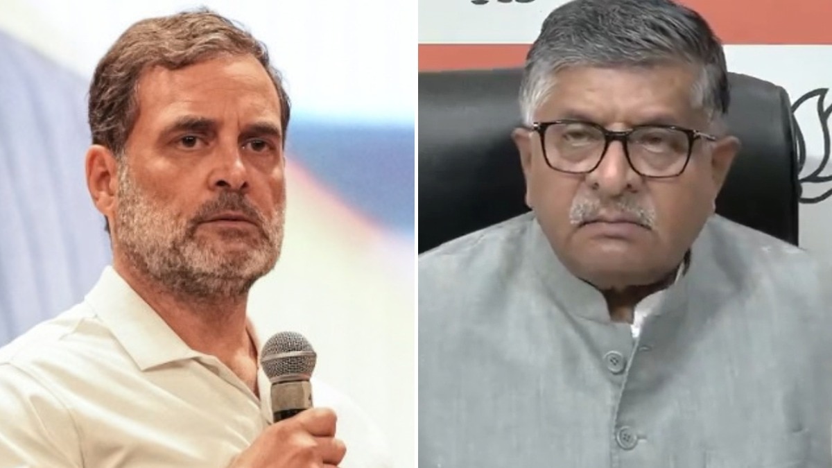 Rahul Gandhi, Ravishankar Prasad (Photo: PTI, X/ANI Screengrab)