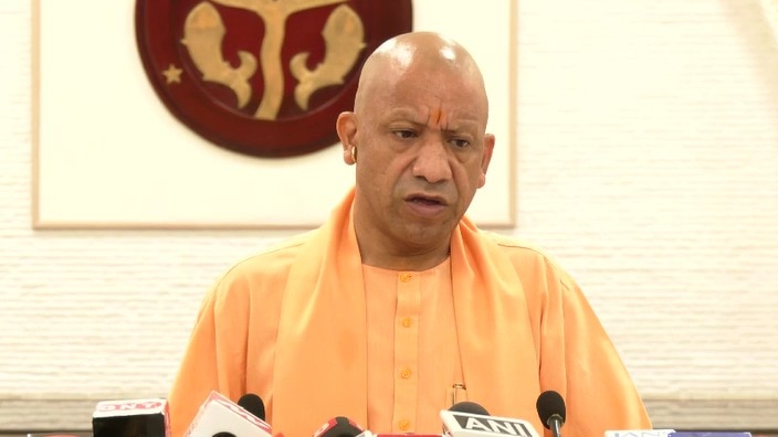 CM योगी ने लखनऊ में प्रेस कॉन्फ्रेंस की. उन्होंने इस दौरान विपक्ष पर निशाना साधा. (Photo-ITG)
