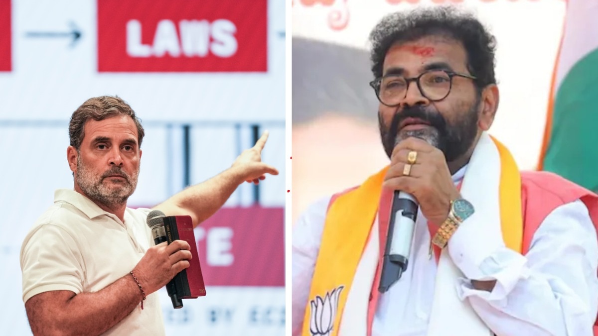 कर्नाटक विधान परिषद में विपक्ष के नेता चलवाड़ी नारायणस्वामी ने राहुल गांधी पर निशाना साधा है. (File Photo-PTI) 