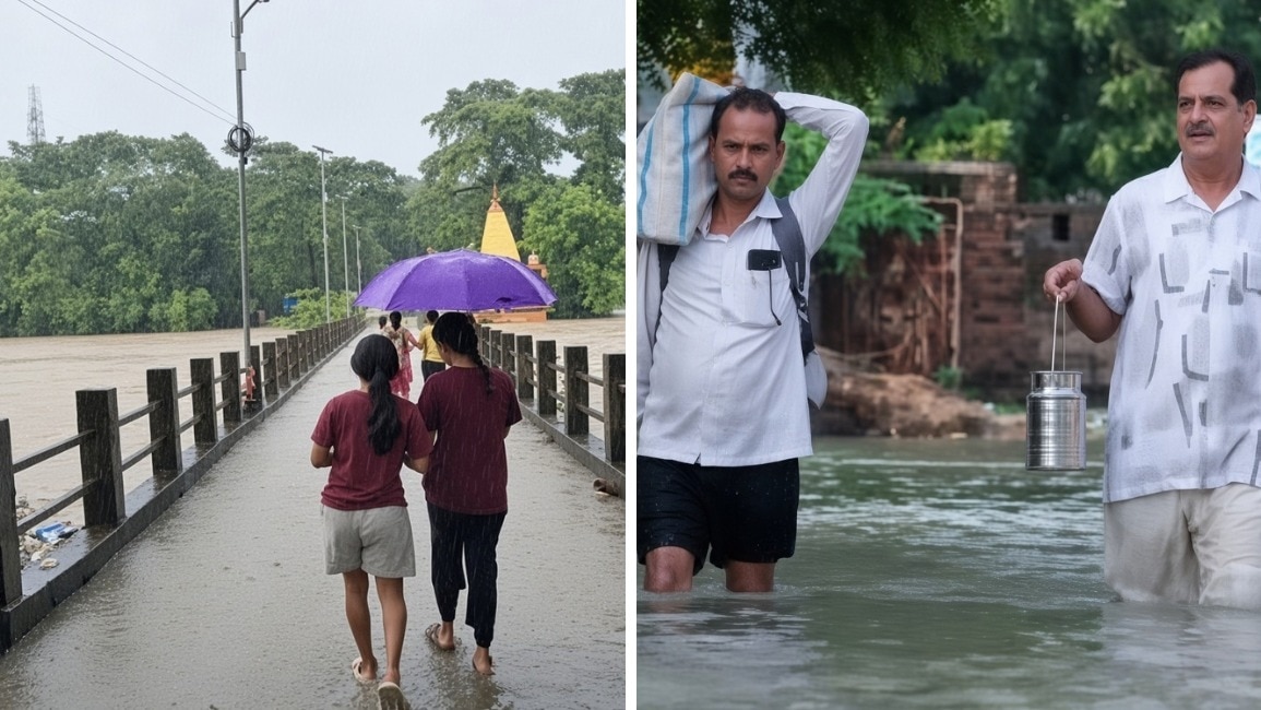 बारिश-बाढ़ से कई राज्यों में बिगड़े हालात (Photo-ANI)
