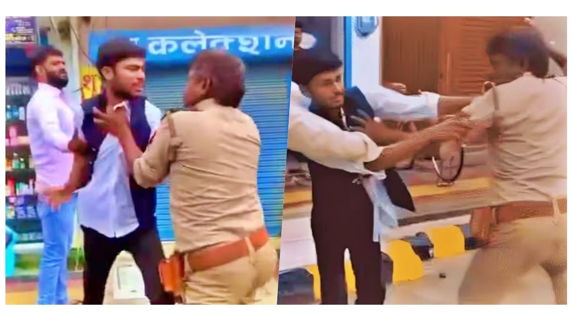 Clash between fake police and fake lawyer (Photo: Screengrab)