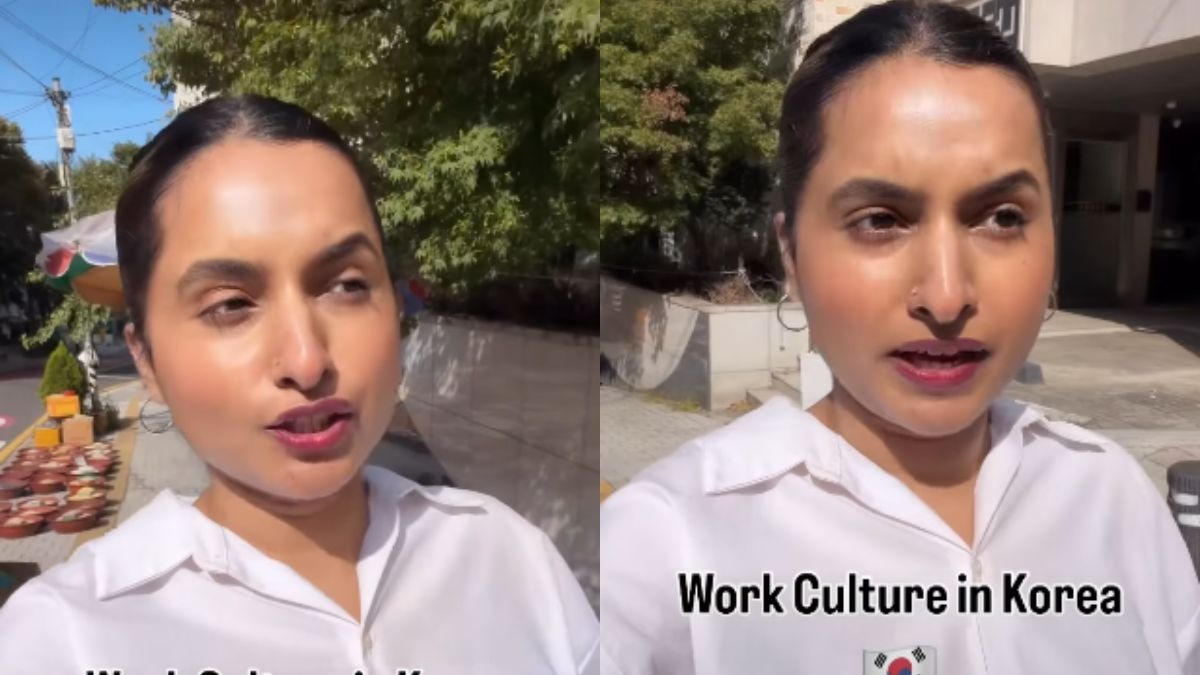 कोरियन ऑफिस कल्चर पर भारतीय महिला ने शेयर किया वीडियो. (Photo :insta/@browngirlsings)