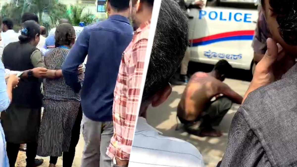 एकतरफा प्यार में युवक ने खुद पर डाला पेट्रोल. (Photo: Screengrab)
